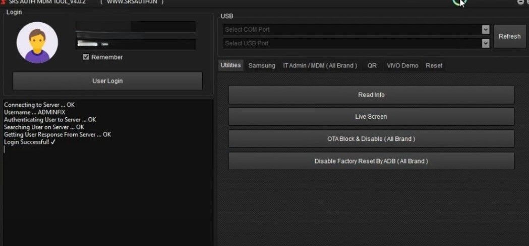 SRS Auth MDM Tool - Image 2